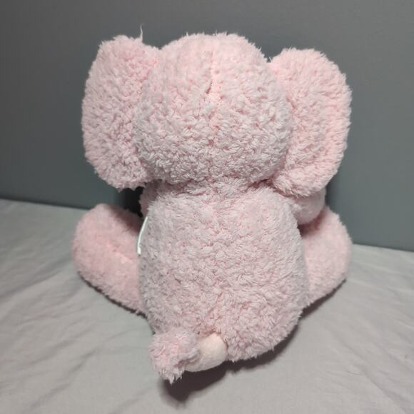 Hallmark Rosebud Elephant Plush Pink Sherpa Polka Dot Ears Very Soft Stuffed Toy - Picture 3 of 16